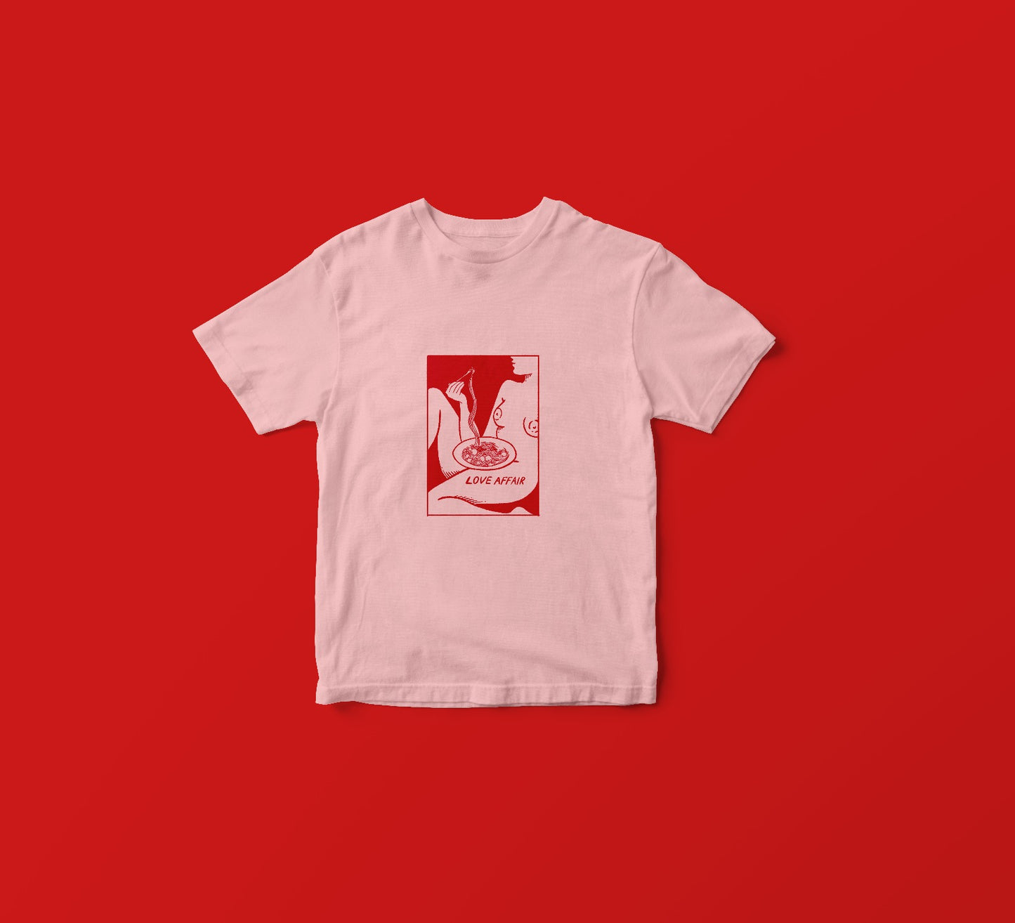 Love AffairT-shirt  White / Pink