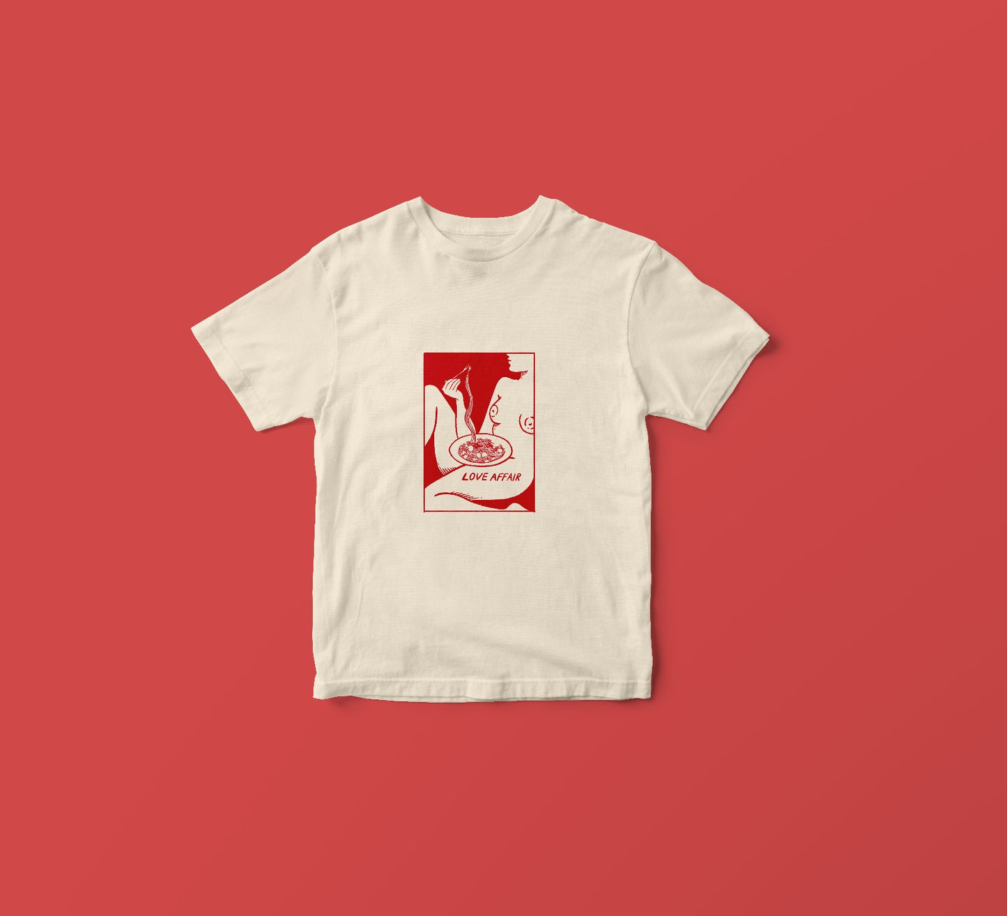 Love AffairT-shirt  White / Pink