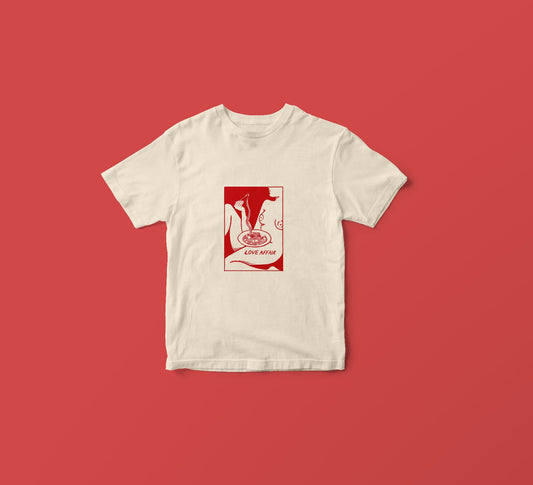 Love AffairT-shirt  White / Pink